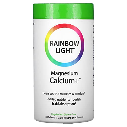 Rainbow Light Magnesium Calcium + Food Based Tablets 180 tablets Rainbow Light Magnesium Calcium + Food Based Tablets 180 tablets