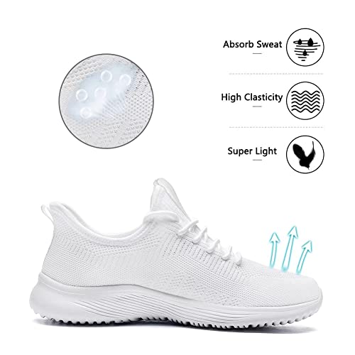 Lamincoa Womens Slip On Walking Shoes Non Slip Casual Road Running Lightweight Mesh Fashion Sneakers for Gym Travel Workout3