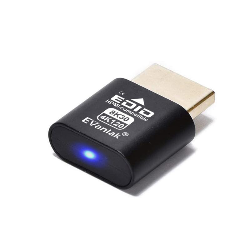 EVanlak Adaptador HDMI Dummy Plug 8K 30Hz 4K 120Hz miniatura 2