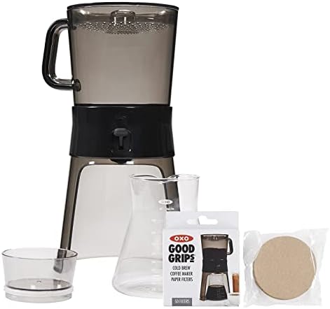 OXO Good Grips Cold Brew Coffee Maker (32 ounces) with 50 Paper Filters