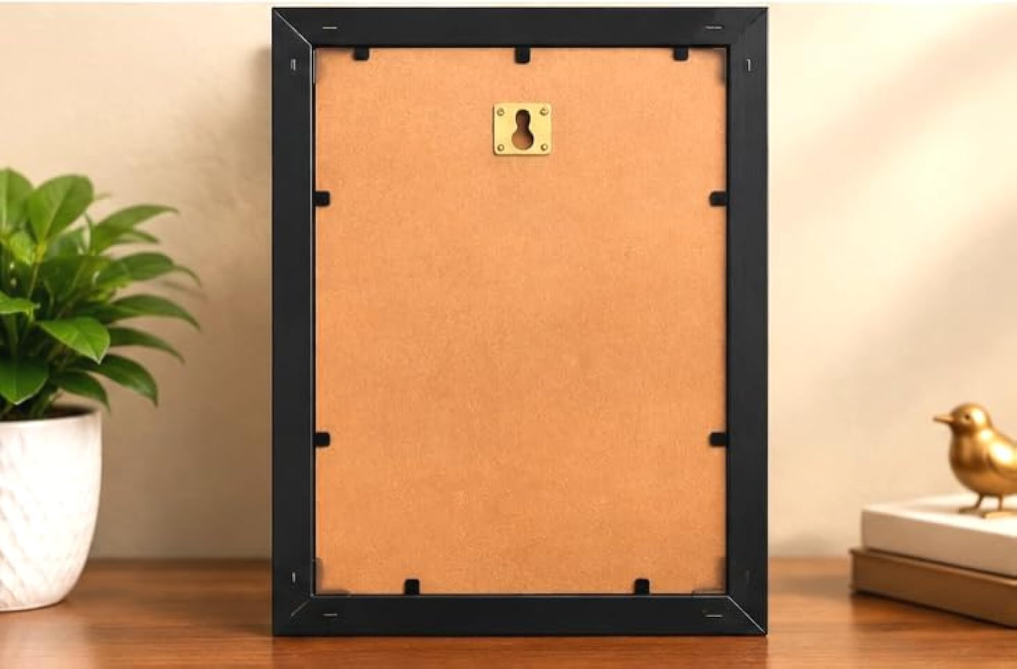 Photo Frame 8x12 inch (A4 Size) with OHP Sheet, Black Wall Hanging Frame
