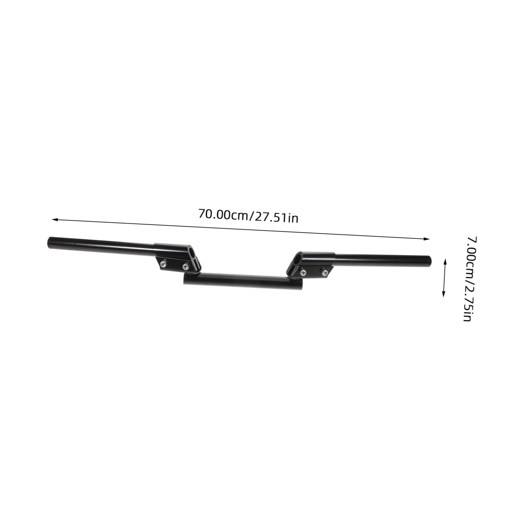 Guidon de Moto Barre d'Équilibre Indépendante Guidon Traversant Noir pour Motos Polyvalentes