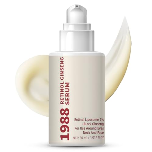 1988 Korean Ginseng Serum, Anti Wrinkle Serum, Ginseng Face Serum For Women, Anti Aging Korean Skincare Set - Revitalising & Brightening Skin Treatment With Retinol And Beta-Glucan For Dull, Dry Skin