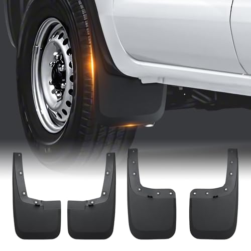 Image of Sunsdrew Mud Flaps for 2023-2026 Ford Ranger Accessories - All Weather No-Drill Front&Rear 4PCS Ford Ranger Mudguards Set with Hardware