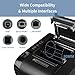 Rongta POS Receipt Printer, 80mm Thermal Printer, ESC/POS, Restaurant Kitchen Printer with Auto Cutter Support Cash Drawer,USB Serial Ethernet Receipts Printer for Small Business (RP820-USE)
