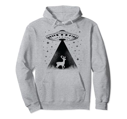 Deer Dad Mom Lover - Un OVNI extraterrestre amusant Sweat à Capuche