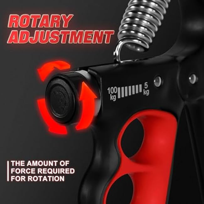 Grip Strength Trainer,Adjustable Resistance Forearm Strengthener,Five Fingers Hand Grips Strengthener with Digital Counter, Handgrip Strength Trainer, Hand Workout Grip