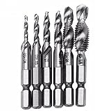 Photo Gallery esportsmjj 6pcs hss 1/4 pollici combinazione di gambo esagonale trapano punta set bit unc o metrica sbavare svasatura bit-metrica Photo Gallery esportsmjj 6pcs hss 1/4 pollici combinazione di gambo esagonale trapano punta set bit unc o metrica sbavare svasatura bit-metrica