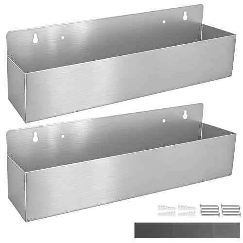 PEDOBALI 2 Pcs 22 Inch Single Speed Rail Stainless Steel