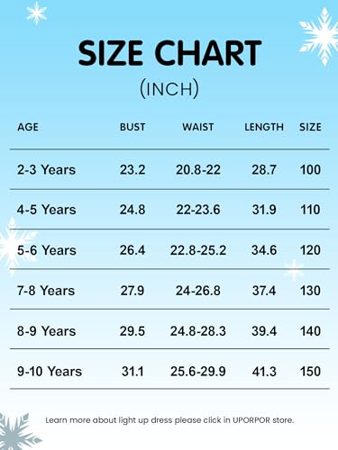 Uporpor LF51 Princess Dress, Light Up Girls Costume Princess Dressing Up Clothes thumb #6