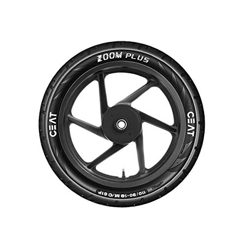 Image of Ceat Zoom Plus 80 /100-18 54P Tubeless Bike Tyre, Rear (102573)