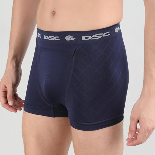 DSC Athletic Supporter Trunk | Navy Blue | Size: Extra Large | Soft-Touch Polyester + Spandex Stretch | Snug Fit | Breathable Fabric | Supporter Brief | Pack of 1