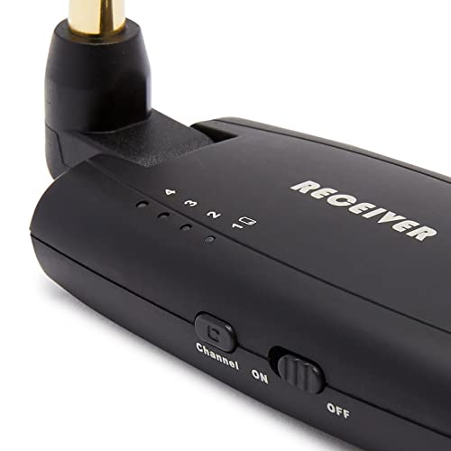 Amazon Basics Digital Wireless Guitar System Transmitter/Receiver with Rechargeable Batteries, Black - Image 5