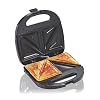 Hamilton Beach Electric Sealed Sandwich Maker Grill with PFAS Free Nonstick Plates Makes Stuffed French Toast Omelets Compact Easy to Store Black 25430G