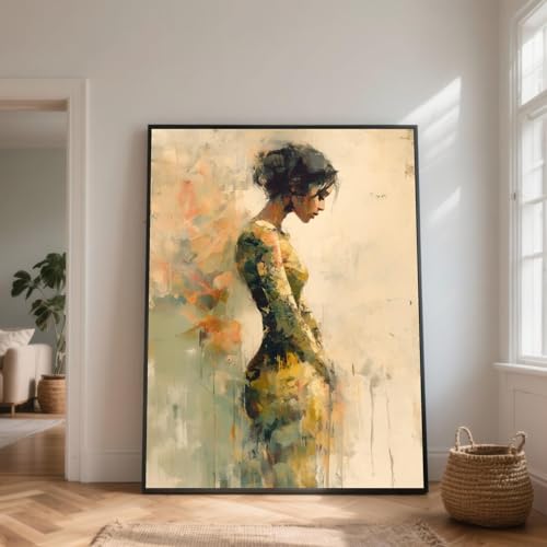 Art déco contemporain et affiches portraits abstraits femmes sur toile 40x60