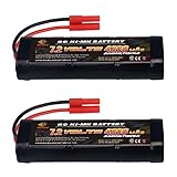 melasta 2pack 7.2V 4200mAh NiMH RC Battery Packs Compatible with Banana Connector Suitable for Redcat Racing Vehicles