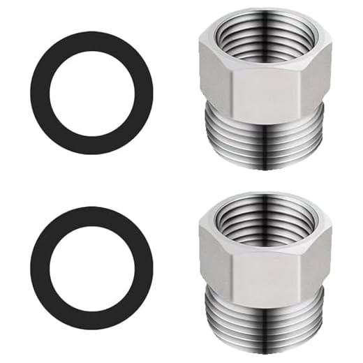2 pieces 3/8" BSP female thread to 1/2" BSP male thread forged reducer hex bushing, universal reducing extension, suitable for pipe connections