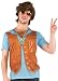 Faux Real Men's 1970's Hairy Chest Halloween T-Shirt, Multi, Large