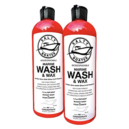 Salty Boater Marine RV Wash And Wax Boat Soap Foam Cannon