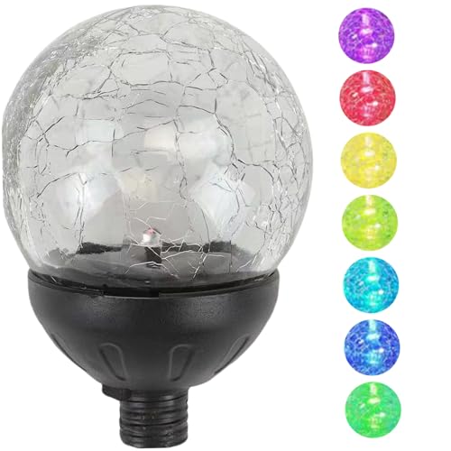 Dessus de remplacement lumière solaire étanche à 7 couleurs LED pour décorer vos éoliennes