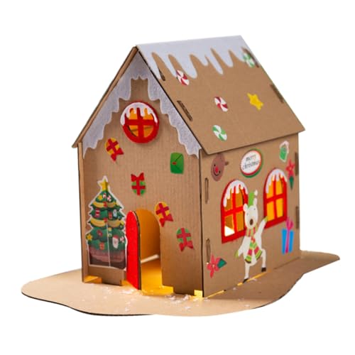 VINTORKY Cardboard Kit Christmas Crafts Boys and Girls Friendly DIY Decor Xmas Decor Random Style