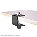 Neewer C-shaped Microphone Table Mounting Clamp with Solid-steel Construction and Nylon Tipped Screw, Fits up to 1.57 inches/4 centimeters Table Thickness for Most Standard Mic Boom Arm Stand(Black)