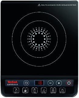 Tefal Everyday Induction Portable Hob, integrated timer, 6 pre-set functions, 9 power levels from 450W to 2100W, Black, IH201840, 13.46 x 10.87 x 2.2 cm