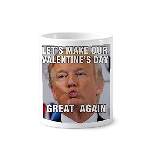 Tasse Trump cadeau insolite en céramique blanche pour un collègue