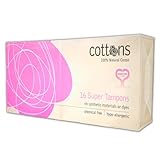Fina Cottons Tampón sin Aplicador Algodón 100% - 16 Unidades