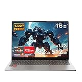 WVX ゲーミングノートpc AMD Ryzen 9 6900HX (8C16T、最大4.9GHz)，メモリ32GBDDR5 SSD 512GB Radeon 680M高速ゲーミング ノートパソコンoffice搭载Windows11， 16インチFHD 重量1.8kgパソコン指紋認証 Bluetooth WiFi6