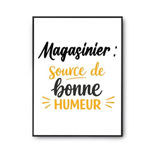 Affiche Magasinier Otshirt - Poster Humour et Décoration Murale Fabriqué en France