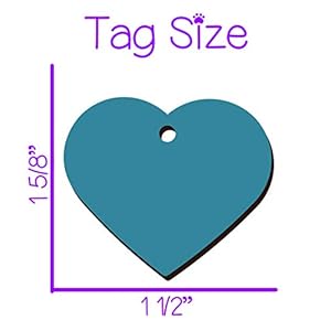 Double Sided Pet Id Tags for Dogs  Cats Personalized for Your Pet stitch Heart Shaped  Cucciolini Doodles Double sided pet id tags for dogs  cats personalized for your pet stitch heart shaped   cucciolini doodles
