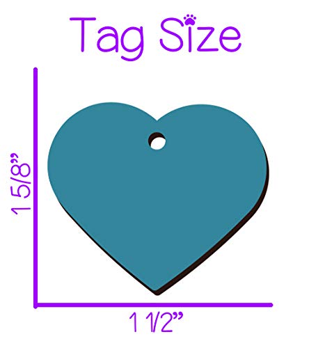 Double Sided Pet Id Tags for Dogs  Cats Personalized for Your Pet stitch Heart Shaped  Cucciolini Doodles Double sided pet id tags for dogs  cats personalized for your pet stitch heart shaped   cucciolini doodles