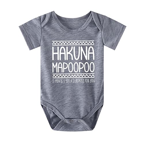 Image of HOQWOIAN Baby Bodysuit Infant Short Sleeve Playsuit