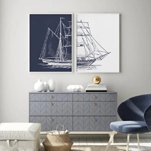 Impression mur art photo navire haut de gamme dsdsgog 60x80cm pour déco épurée