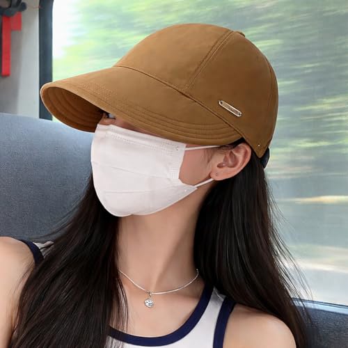 Image of HSR Women Wide Brim Sun Hat | Versatile Casual Sunshade Bucket Hat for Women | UV Protection Summer Cap