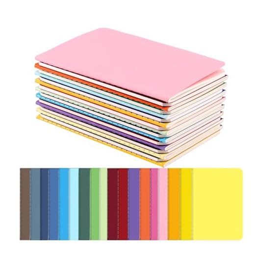 Xmart 18 pièces Petit Cahier Lignés Coloré Mini Carnet A6 18 Couleurs Carnet de Poche à Couverture Kraft pour Notes Écriture Bureau Budget Liste École Collège 30 Feuilles 14 x 9 cm