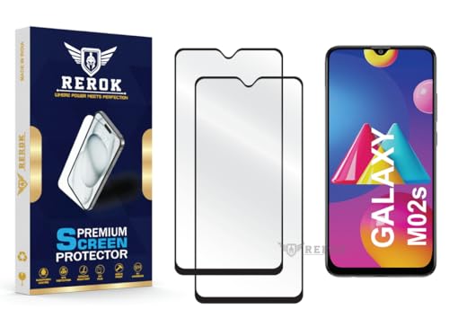 Image of Gorilla Tempered Glass Screen Protector Compatible with Samsung Galaxy M02s [Pack of 2] | Edge-to-Edge, Bubble-Free, Case Friendly, Easy Installation Kit