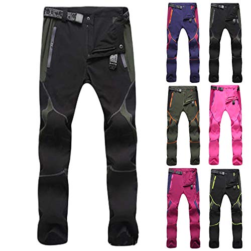 Herren Wanderhose Wasserdicht Softshellhose Outdoorhose Winddicht Warm...