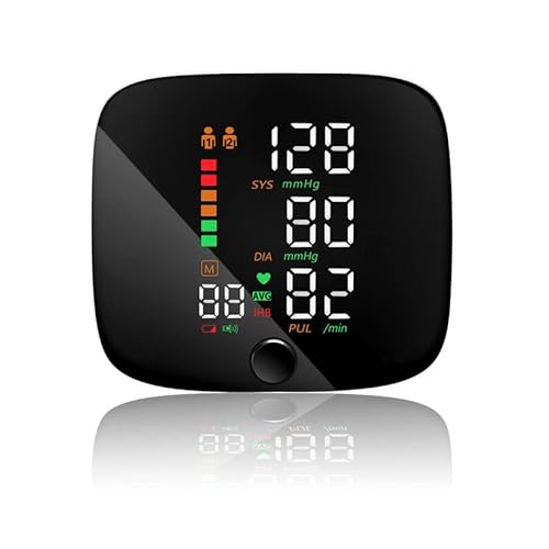 Wrist Blood Pressure Monitor - Digital Arm Blood Pressure Monitor with LED Display Adjustable Cuff (13.5cm-19.5cm), 2-User Memory - 99x2 Reading Memory