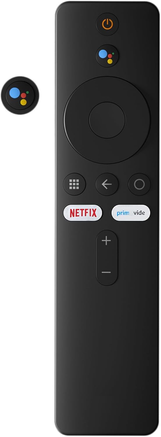 Mando Compatible Xiaomi para Mi TV Stick/Mi Box S 4K, Bluetooth con Control por Voz y Asistente de Google, Android, Netflix y Prime Video (XMRM-00A)