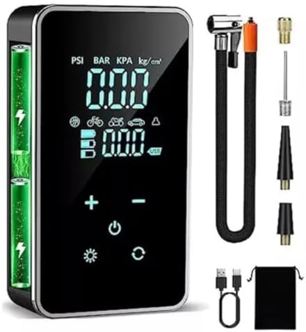 Mini Compressor de Ar Portátil Bomba De Ar E Calibrador De Pneu R...