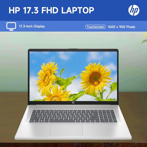 HP 17.3" Touchscreen Laptop, 8-Cores Intel Core i3-N305, 16GB RAM, 128GB eMMC + 1TB SSD, Numeric Keypad, Webcam, HDMI, Wi-Fi 6, Windows 11 Home, Silver - Image 8