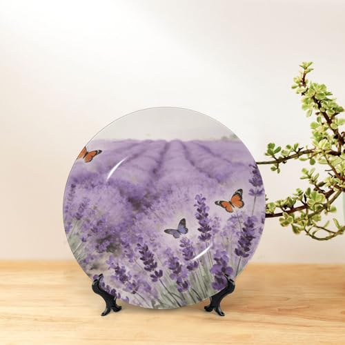 Plato decorativo Charm de porcelana oriental 10in miniatura 6