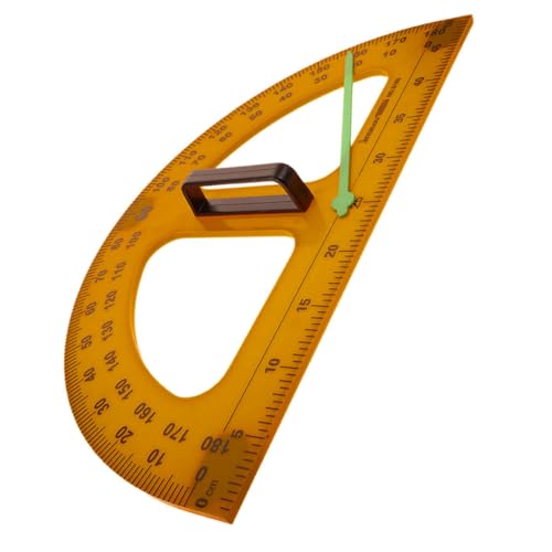 GARIOUANS Lehrer Winkelmesser Kunststoff 50cm Halbkreis Präziser Winkelmesser Für Matheunterricht Schule Lehrmittel