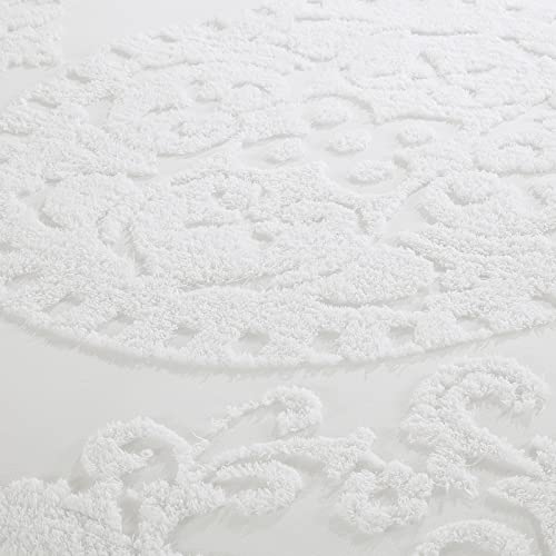 Hombys Oversized King Chenille Bedspread 120X120 With Maching Shams, 100% Cotton Tufted Bedding Coverlet 3 Pieces Set With Tassels, Machine Washable #TOP6