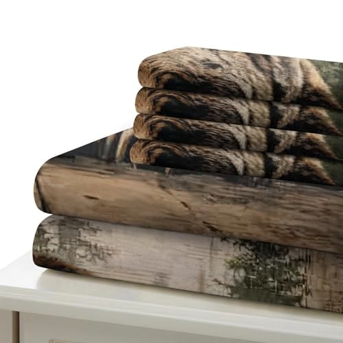Parure de lit effet 3D ultra douce en microfibre premium avec housse de couette zippée