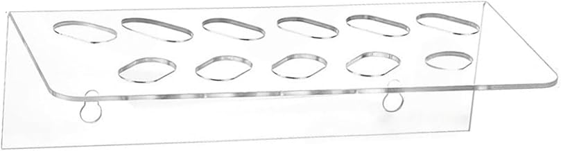 Sharplace Wall Scissor Holder with 11 Slots, Stylist Tool Holder, Clear Acrylic for Dog Grooming.