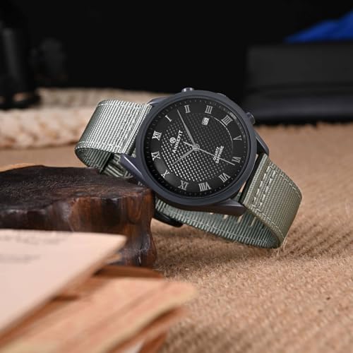 Annefit H02NLQ24F12BK4AU Quick Release Watch Bands 24Mm, Military Nylon Watch Strap thumb #6