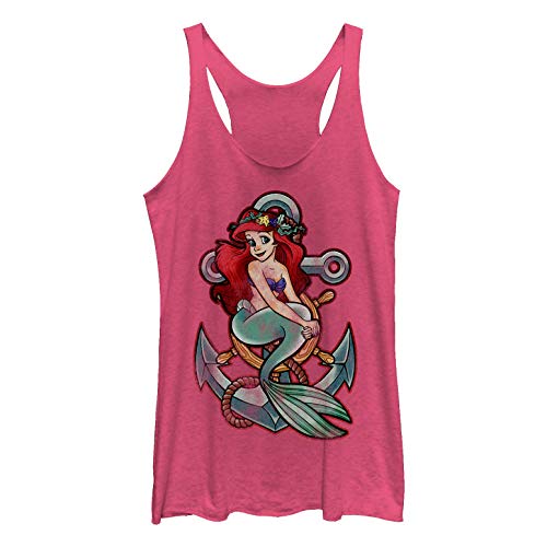 T-shirt ajusté Juniors Tank Top Disney Ariel rose taille S